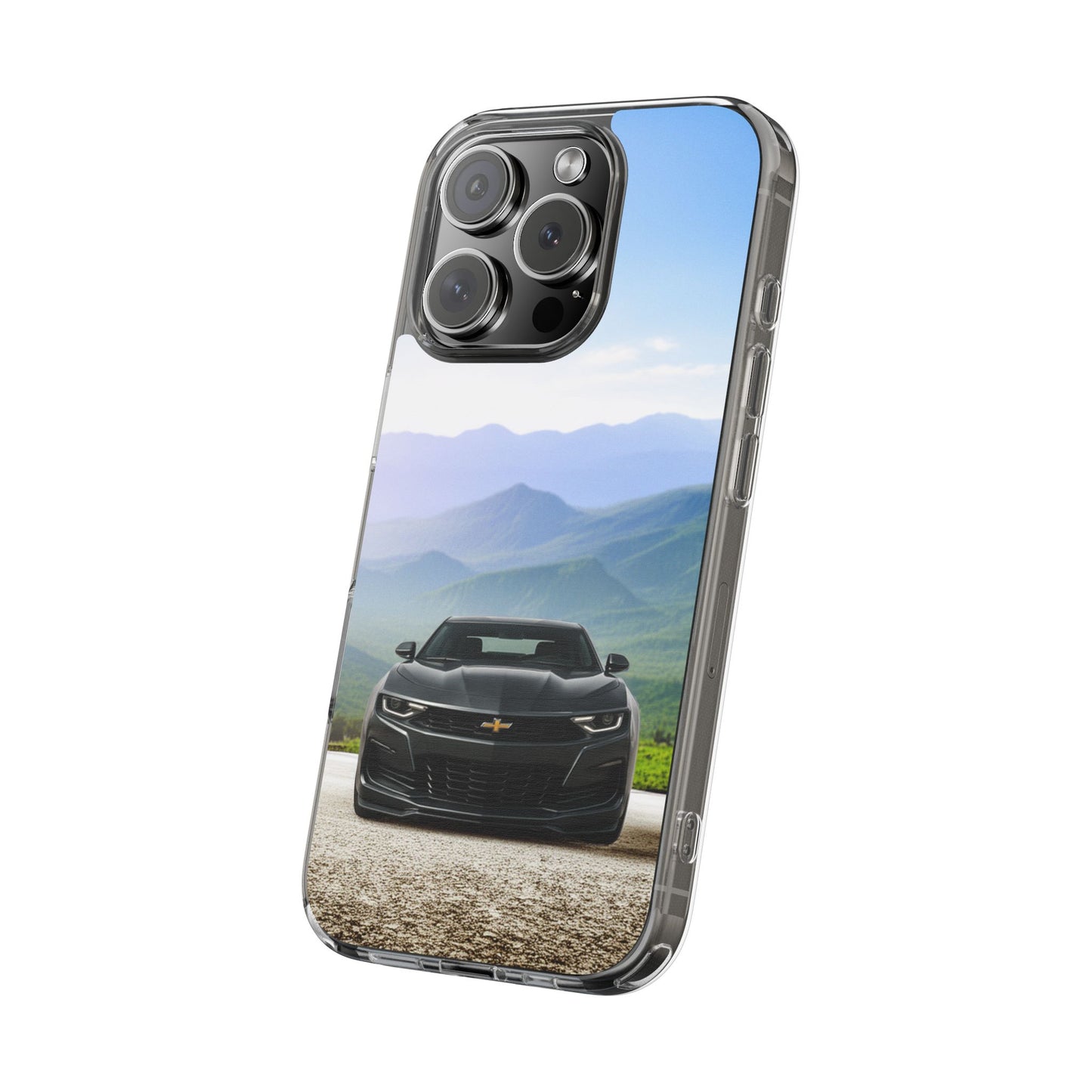 2022 Chevy Camaro SS Clear Phone Case - Ideal for Car Lovers, Outdoor Adventure, Unique Gift for Birthdays, Christmas, Stylish Accessory, Flexi Phone Case for iPhone & Samsung