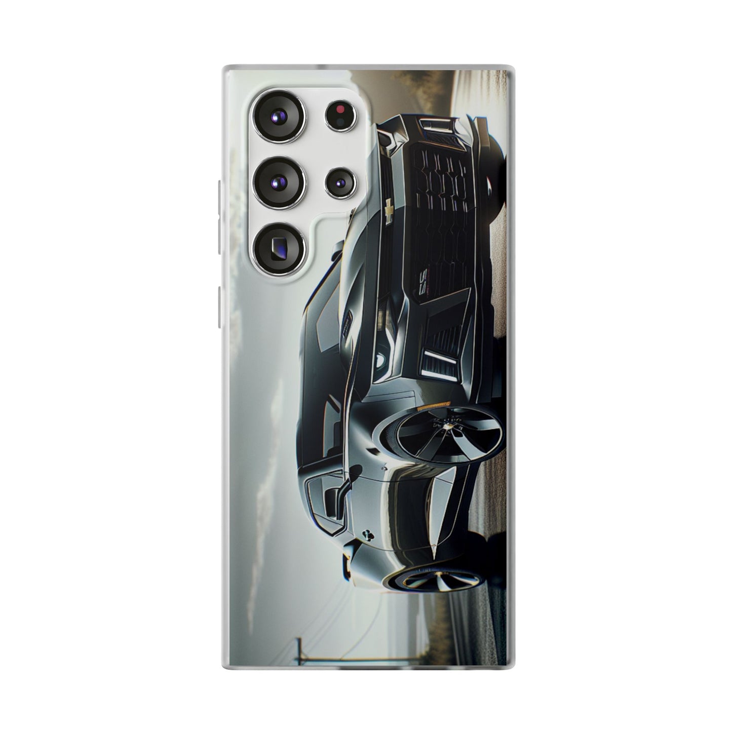 Flexi Phone Case for iPhone & Samsung – 2022 Chevy Camaro SS Car Design Protective Cover