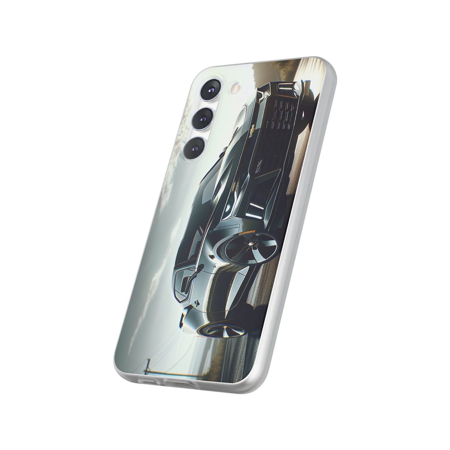 Flexi Phone Case for iPhone & Samsung – 2022 Chevy Camaro SS Car Design Protective Cover