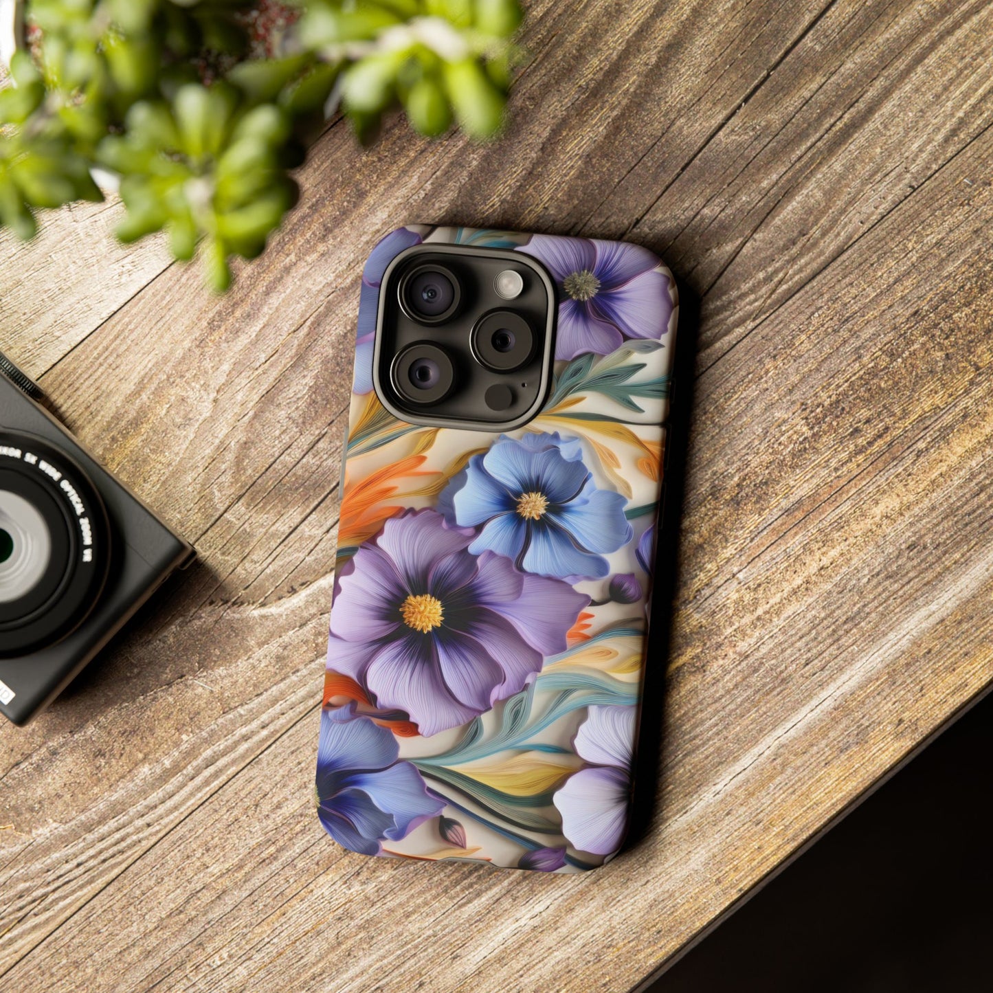 Tough Cases, Cosmos Flower Phone Cover, Floral Phone Case, Protective Phone Shell, Botanical Phone Skin, Flower Pattern