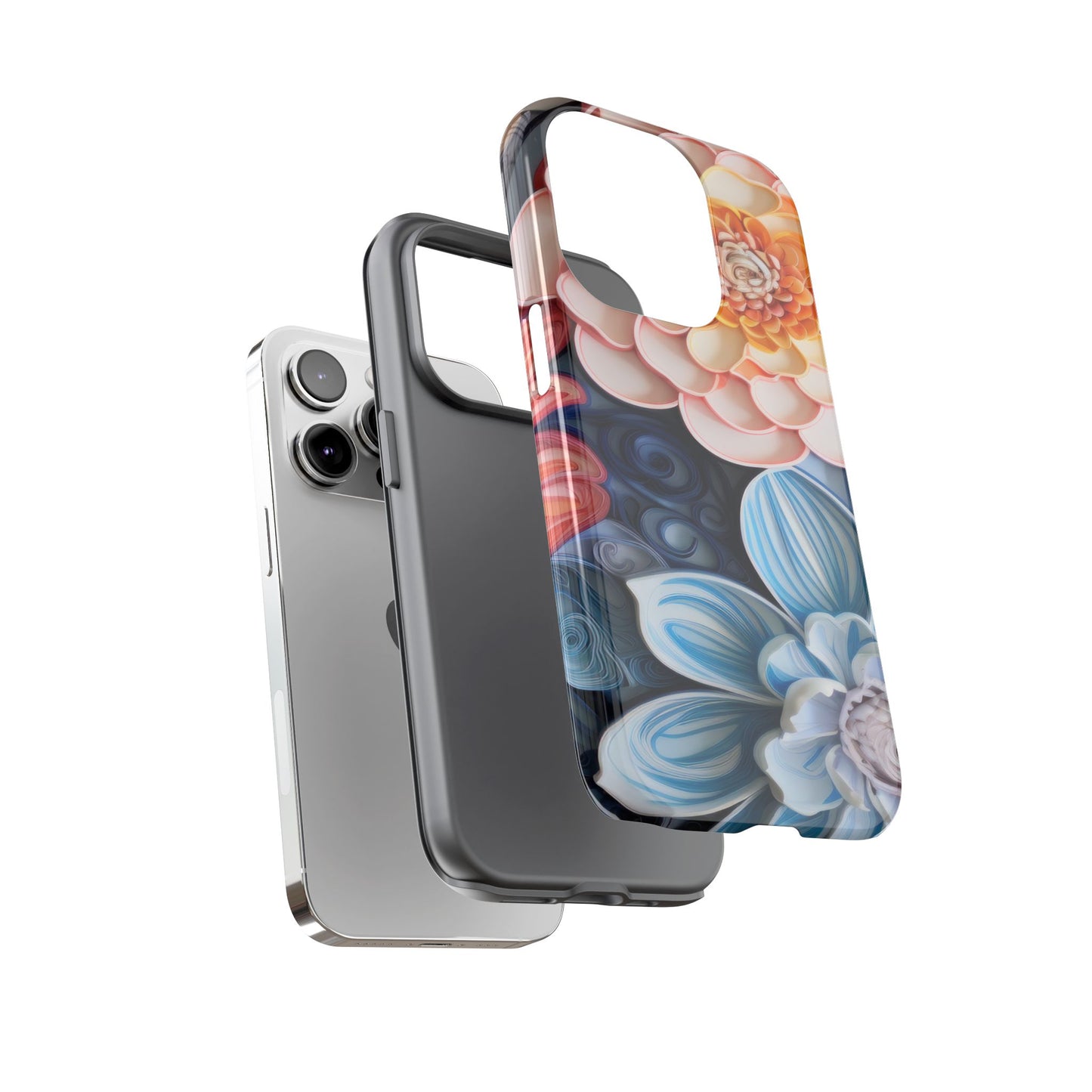 Succulent Phone Case, Echeveria Plant Design - Tough Case, Protective Cover, Cactus Lover Gift, Botanical Phone Accessory