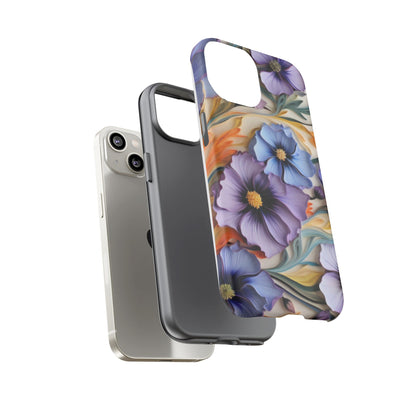 Tough Cases, Cosmos Flower Phone Cover, Floral Phone Case, Protective Phone Shell, Botanical Phone Skin, Flower Pattern