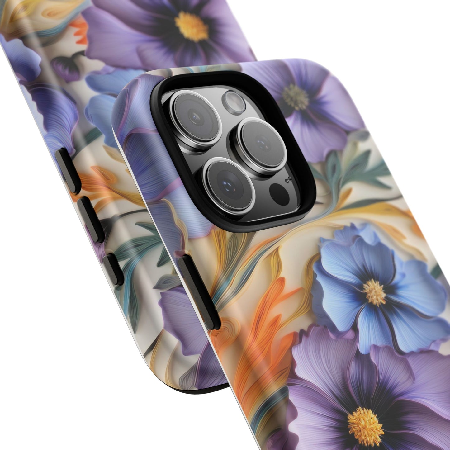 Tough Cases, Cosmos Flower Phone Cover, Floral Phone Case, Protective Phone Shell, Botanical Phone Skin, Flower Pattern