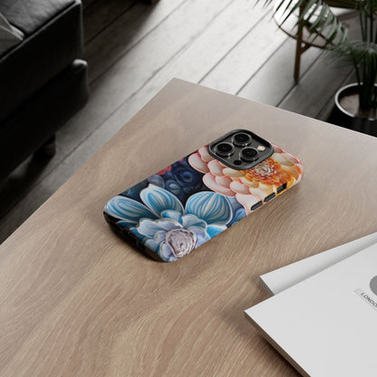 Succulent Phone Case, Echeveria Plant Design - Tough Case, Protective Cover, Cactus Lover Gift, Botanical Phone Accessory
