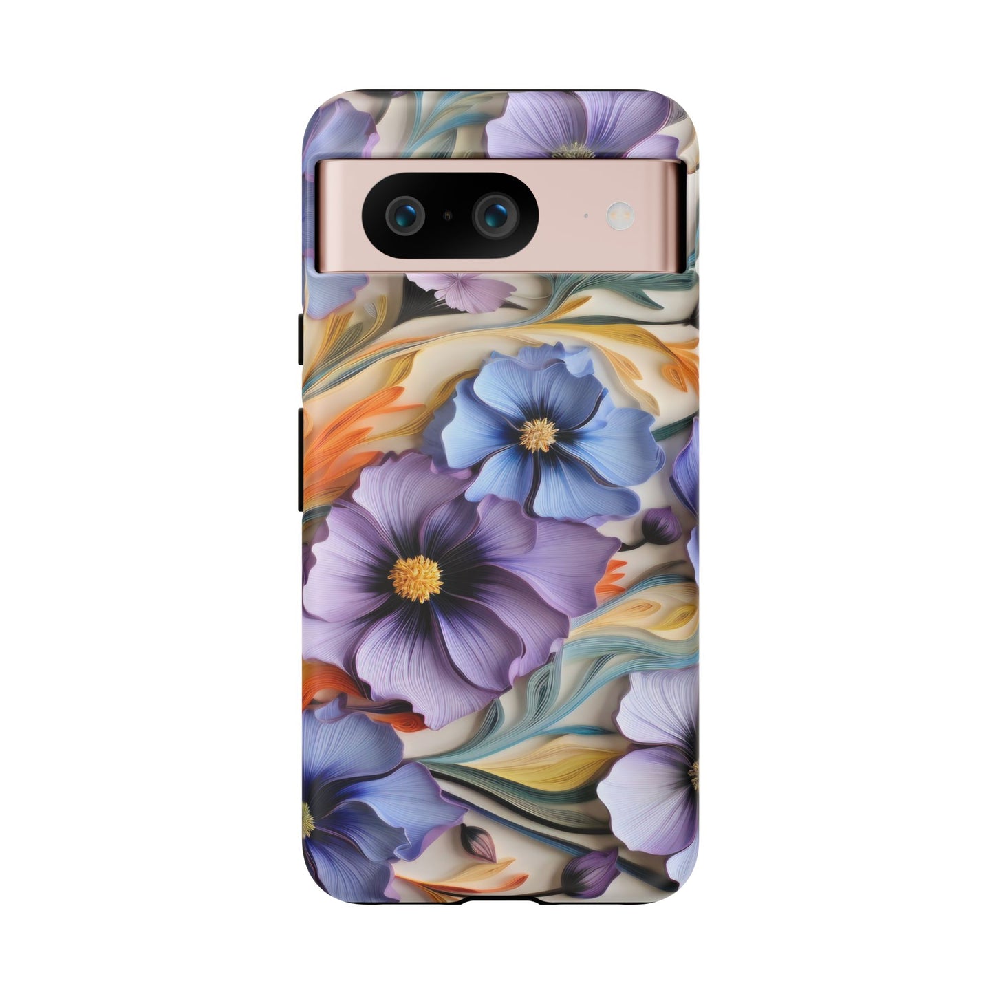 Tough Cases, Cosmos Flower Phone Cover, Floral Phone Case, Protective Phone Shell, Botanical Phone Skin, Flower Pattern