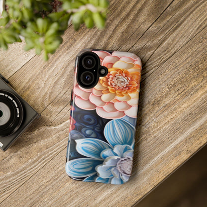 Succulent Phone Case, Echeveria Plant Design - Tough Case, Protective Cover, Cactus Lover Gift, Botanical Phone Accessory
