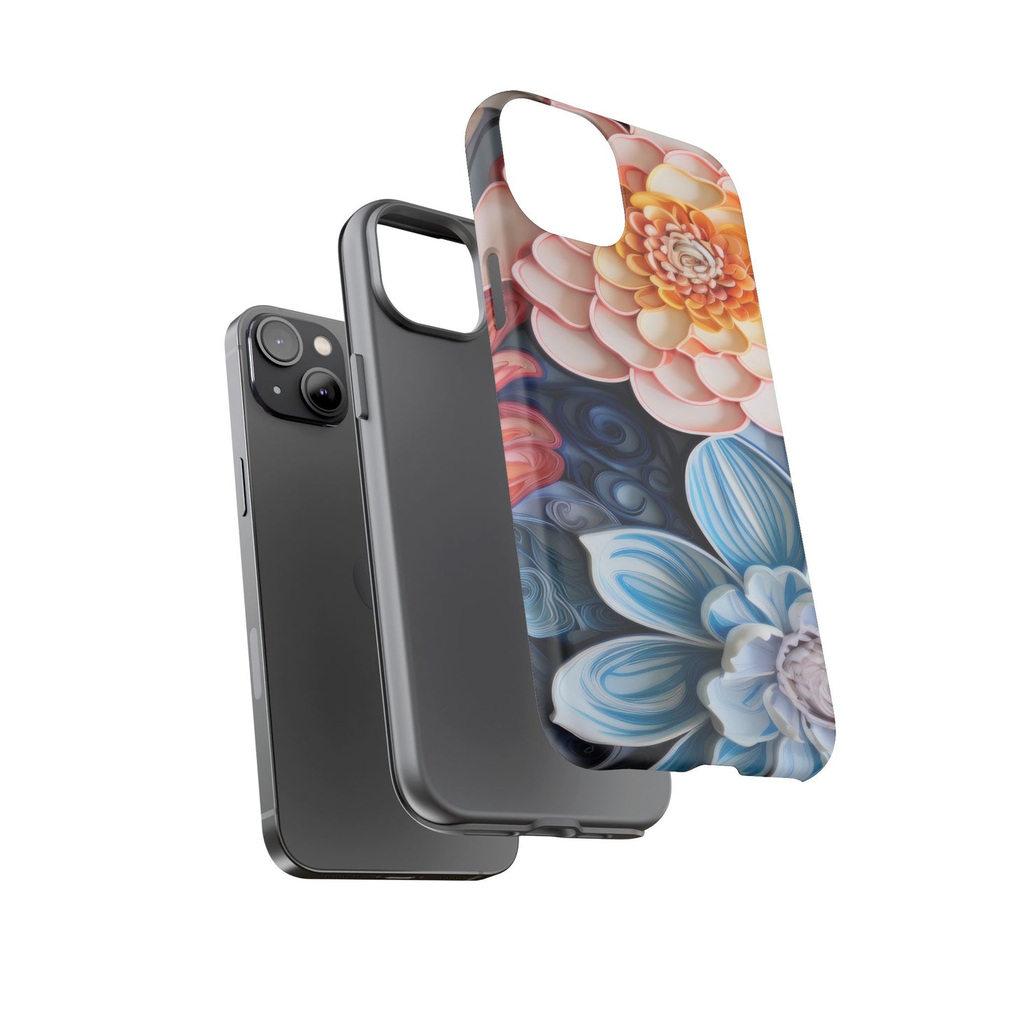 Succulent Phone Case, Echeveria Plant Design - Tough Case, Protective Cover, Cactus Lover Gift, Botanical Phone Accessory