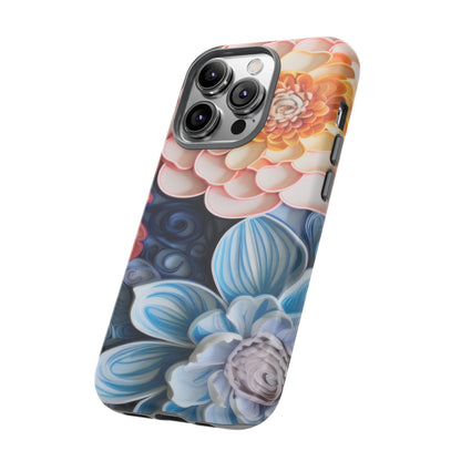 Succulent Phone Case, Echeveria Plant Design - Tough Case, Protective Cover, Cactus Lover Gift, Botanical Phone Accessory