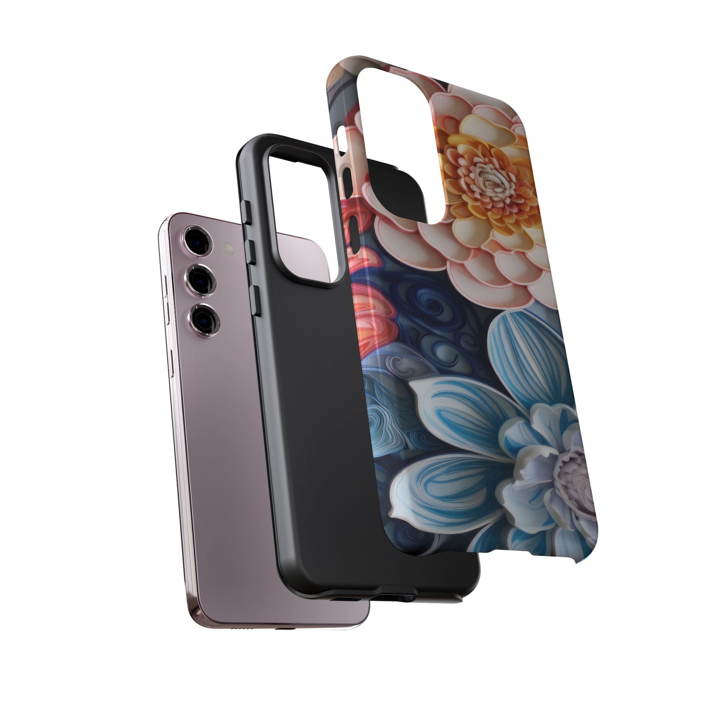 Succulent Phone Case, Echeveria Plant Design - Tough Case, Protective Cover, Cactus Lover Gift, Botanical Phone Accessory