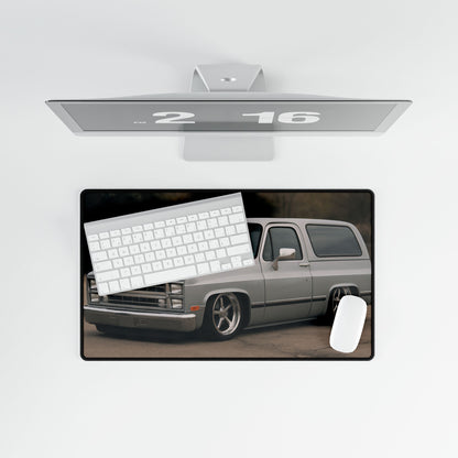 Lowered 1986 Chevy Blazer Desk Mat – Custom Truck Design Mouse Pad for Chevy Enthusiasts