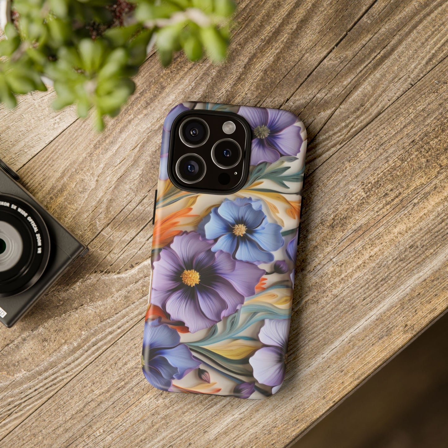 Tough Cases, Cosmos Flower Phone Cover, Floral Phone Case, Protective Phone Shell, Botanical Phone Skin, Flower Pattern
