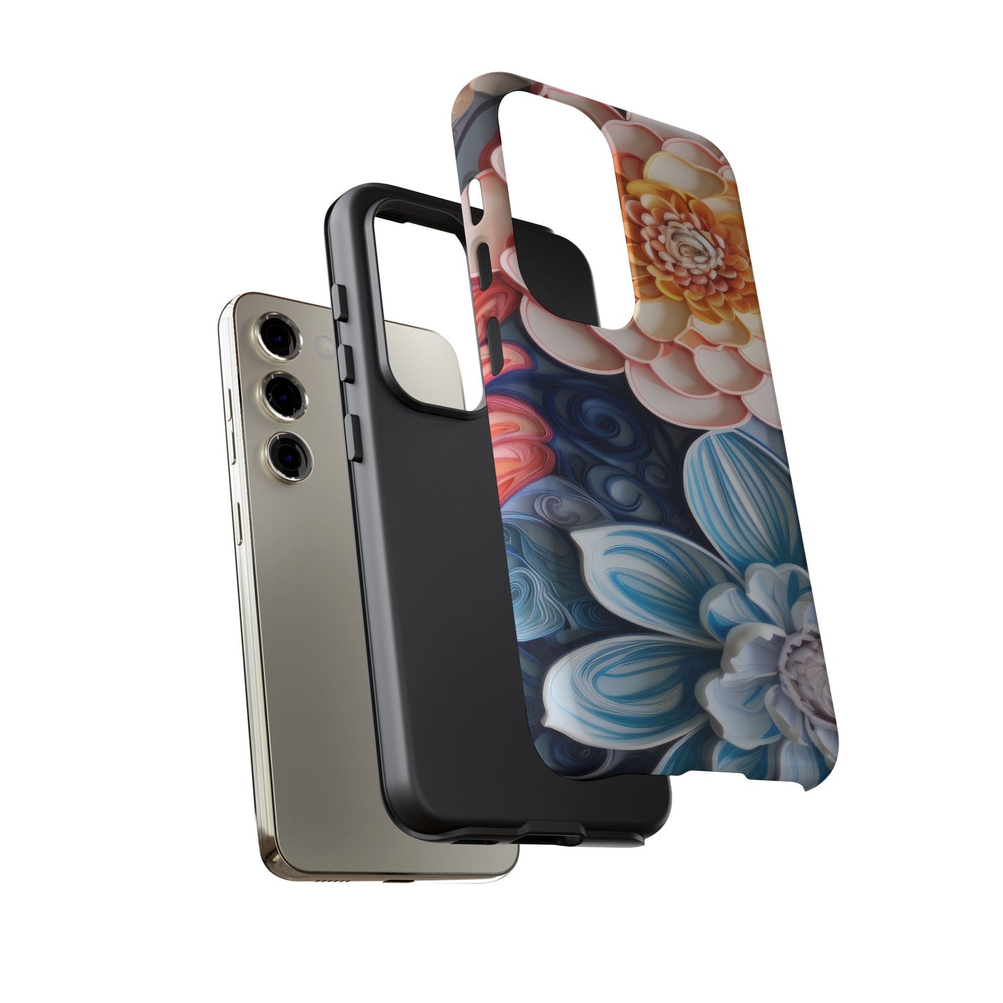 Succulent Phone Case, Echeveria Plant Design - Tough Case, Protective Cover, Cactus Lover Gift, Botanical Phone Accessory