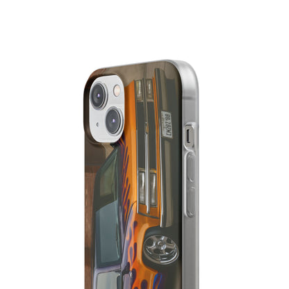 Phone Cases - 1996 Chevy Tahoe with Flames Design