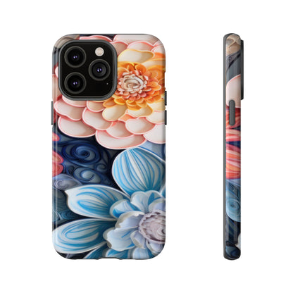 Succulent Phone Case, Echeveria Plant Design - Tough Case, Protective Cover, Cactus Lover Gift, Botanical Phone Accessory