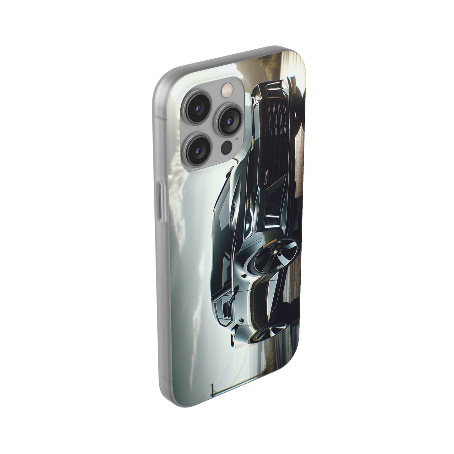 Flexi Phone Case for iPhone & Samsung – 2022 Chevy Camaro SS Car Design Protective Cover