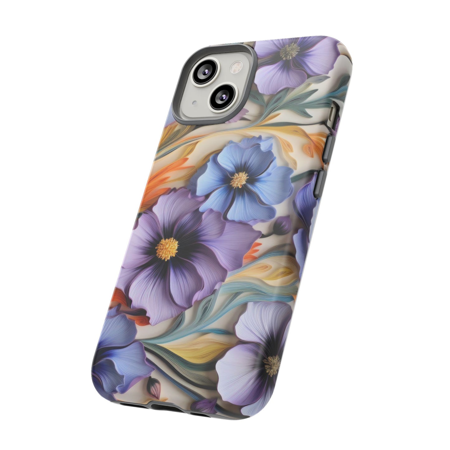 Tough Cases, Cosmos Flower Phone Cover, Floral Phone Case, Protective Phone Shell, Botanical Phone Skin, Flower Pattern