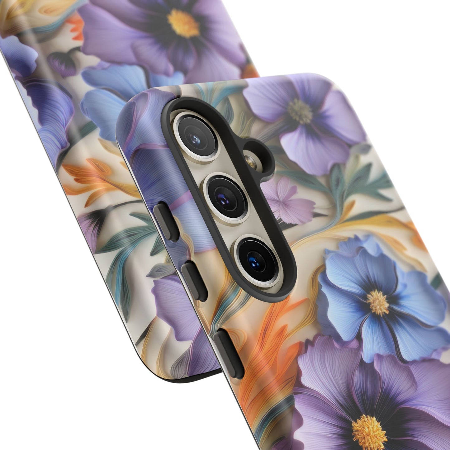 Tough Cases, Cosmos Flower Phone Cover, Floral Phone Case, Protective Phone Shell, Botanical Phone Skin, Flower Pattern