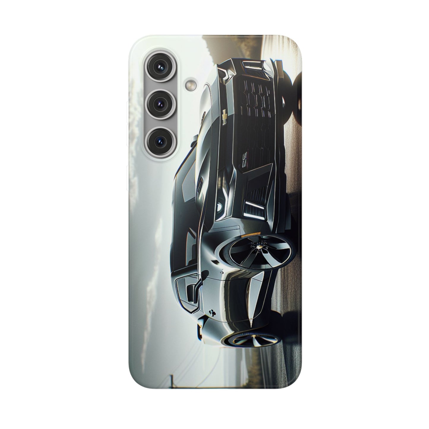 Flexi Phone Case for iPhone & Samsung – 2022 Chevy Camaro SS Car Design Protective Cover