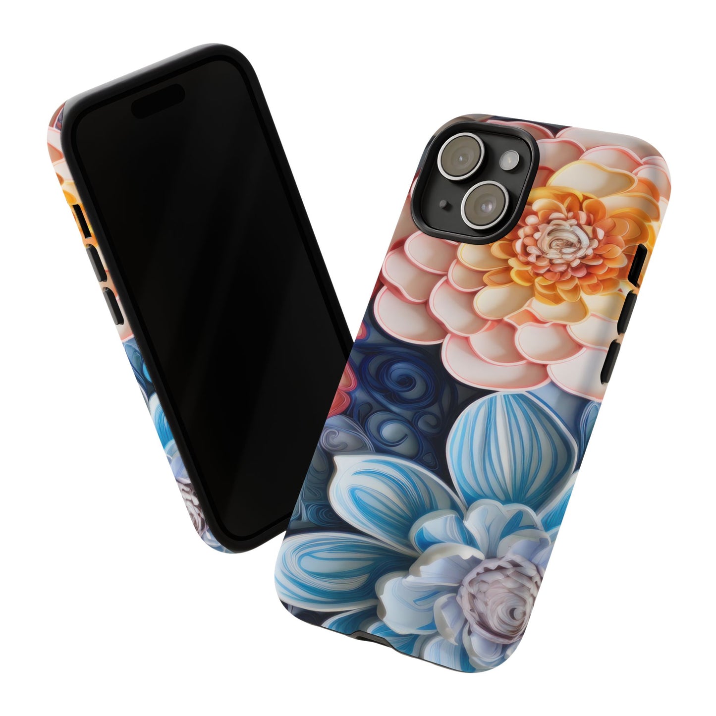 Succulent Phone Case, Echeveria Plant Design - Tough Case, Protective Cover, Cactus Lover Gift, Botanical Phone Accessory