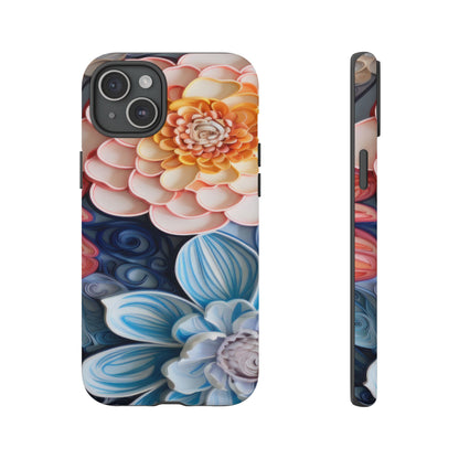 Succulent Phone Case, Echeveria Plant Design - Tough Case, Protective Cover, Cactus Lover Gift, Botanical Phone Accessory
