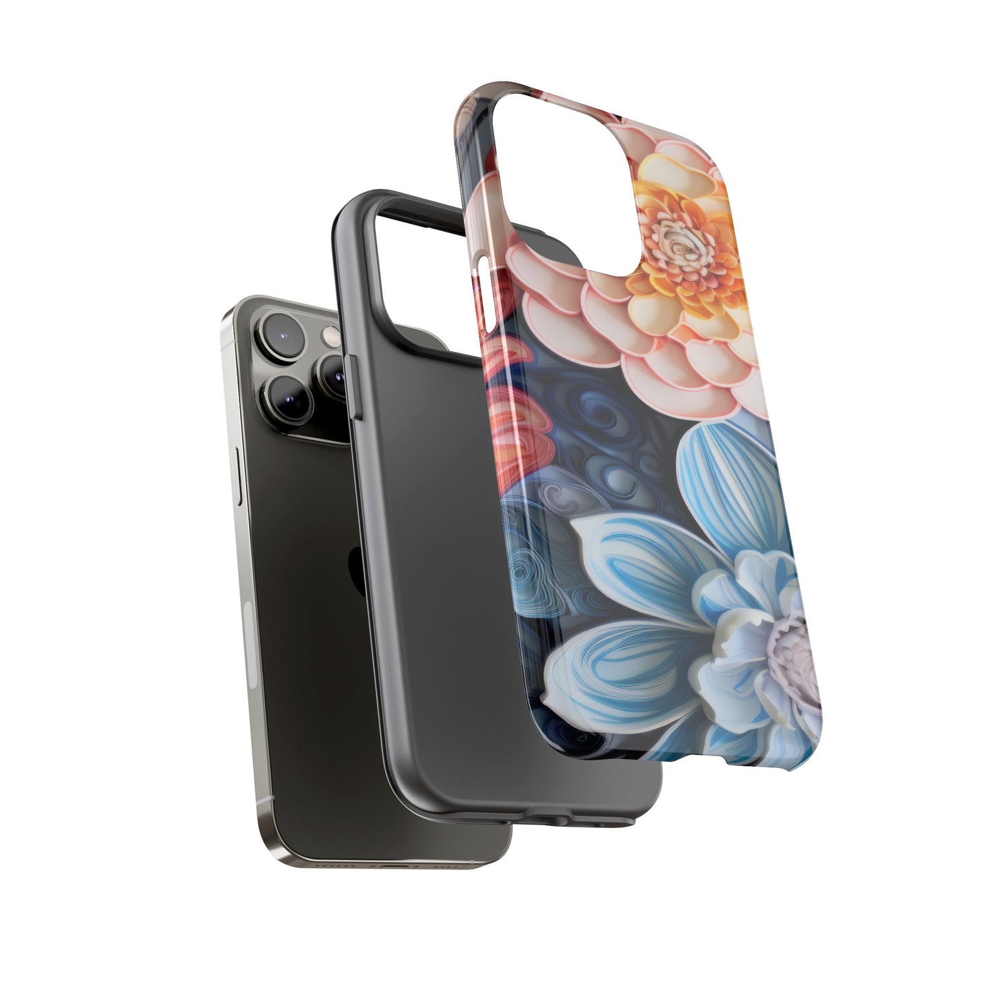 Succulent Phone Case, Echeveria Plant Design - Tough Case, Protective Cover, Cactus Lover Gift, Botanical Phone Accessory
