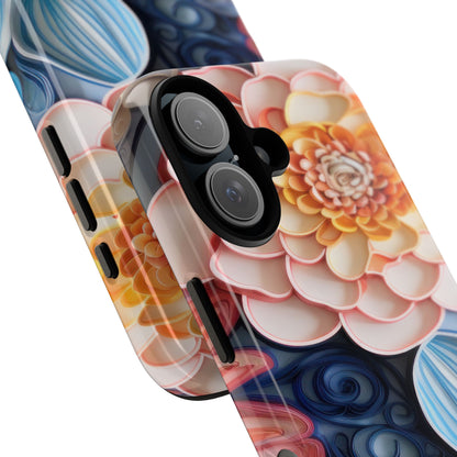 Succulent Phone Case, Echeveria Plant Design - Tough Case, Protective Cover, Cactus Lover Gift, Botanical Phone Accessory