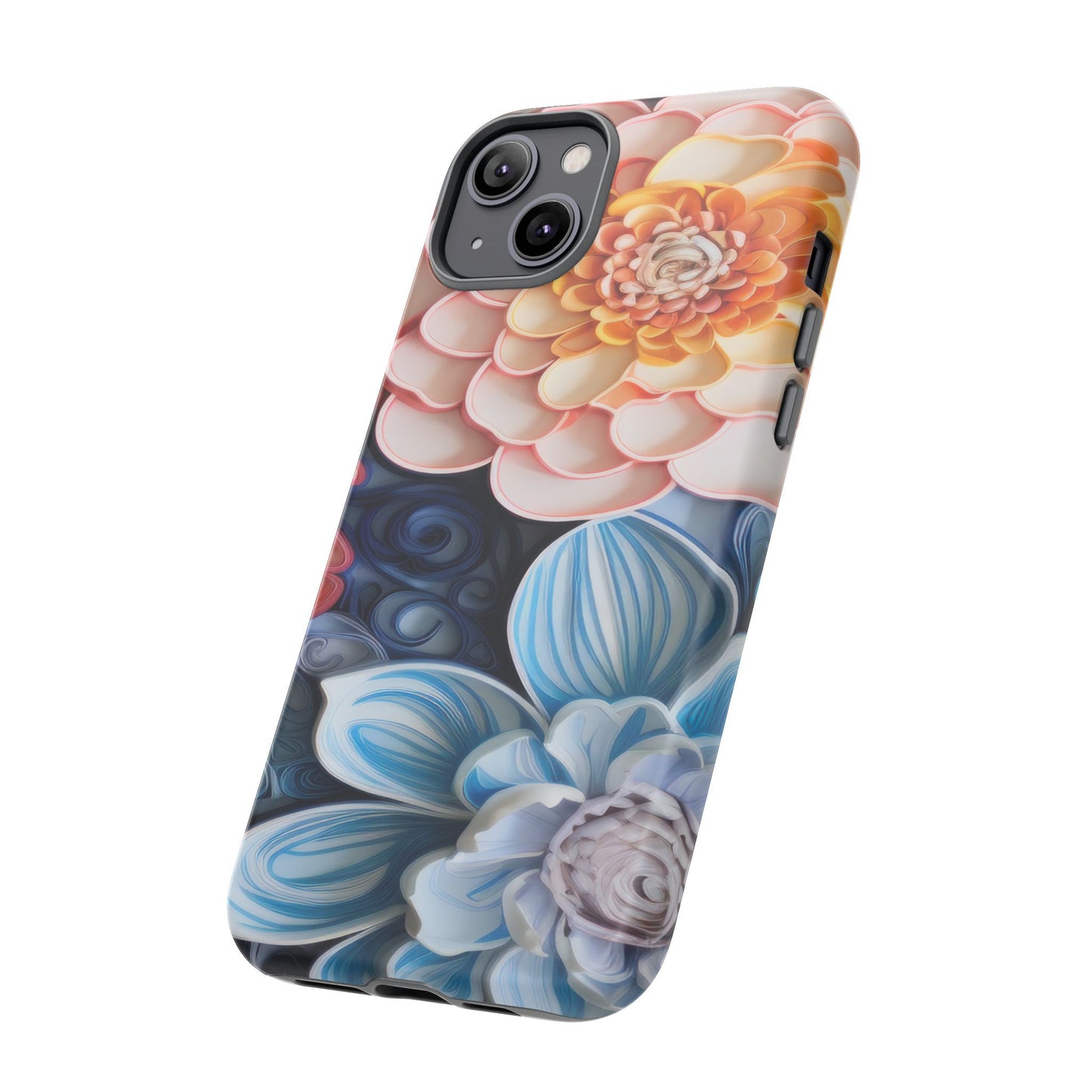 Succulent Phone Case, Echeveria Plant Design - Tough Case, Protective Cover, Cactus Lover Gift, Botanical Phone Accessory