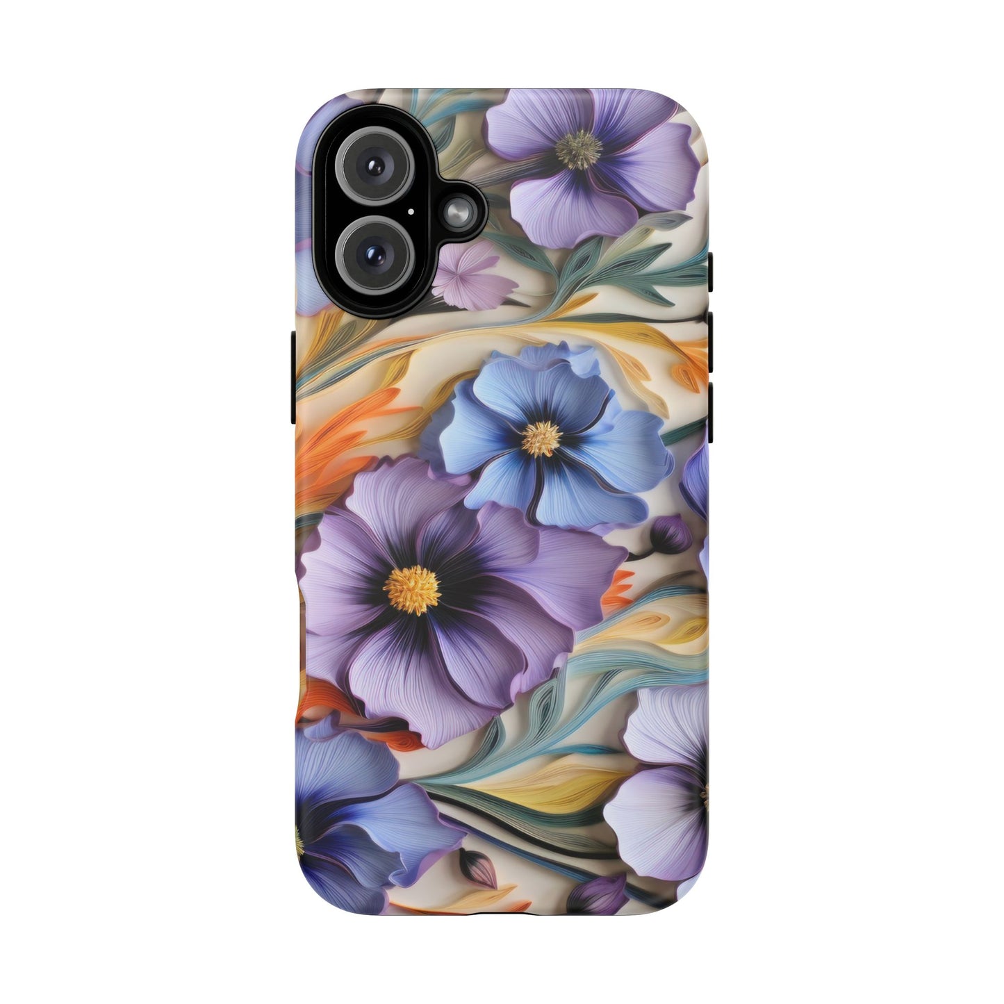Tough Cases, Cosmos Flower Phone Cover, Floral Phone Case, Protective Phone Shell, Botanical Phone Skin, Flower Pattern