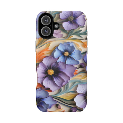 Tough Cases, Cosmos Flower Phone Cover, Floral Phone Case, Protective Phone Shell, Botanical Phone Skin, Flower Pattern