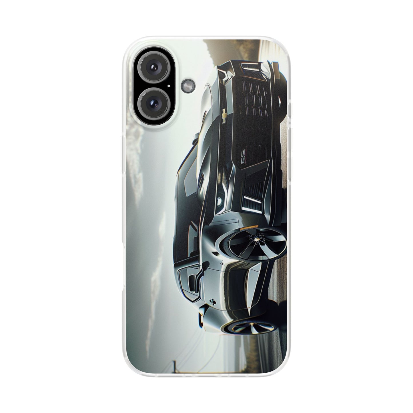 Flexi Phone Case for iPhone & Samsung – 2022 Chevy Camaro SS Car Design Protective Cover