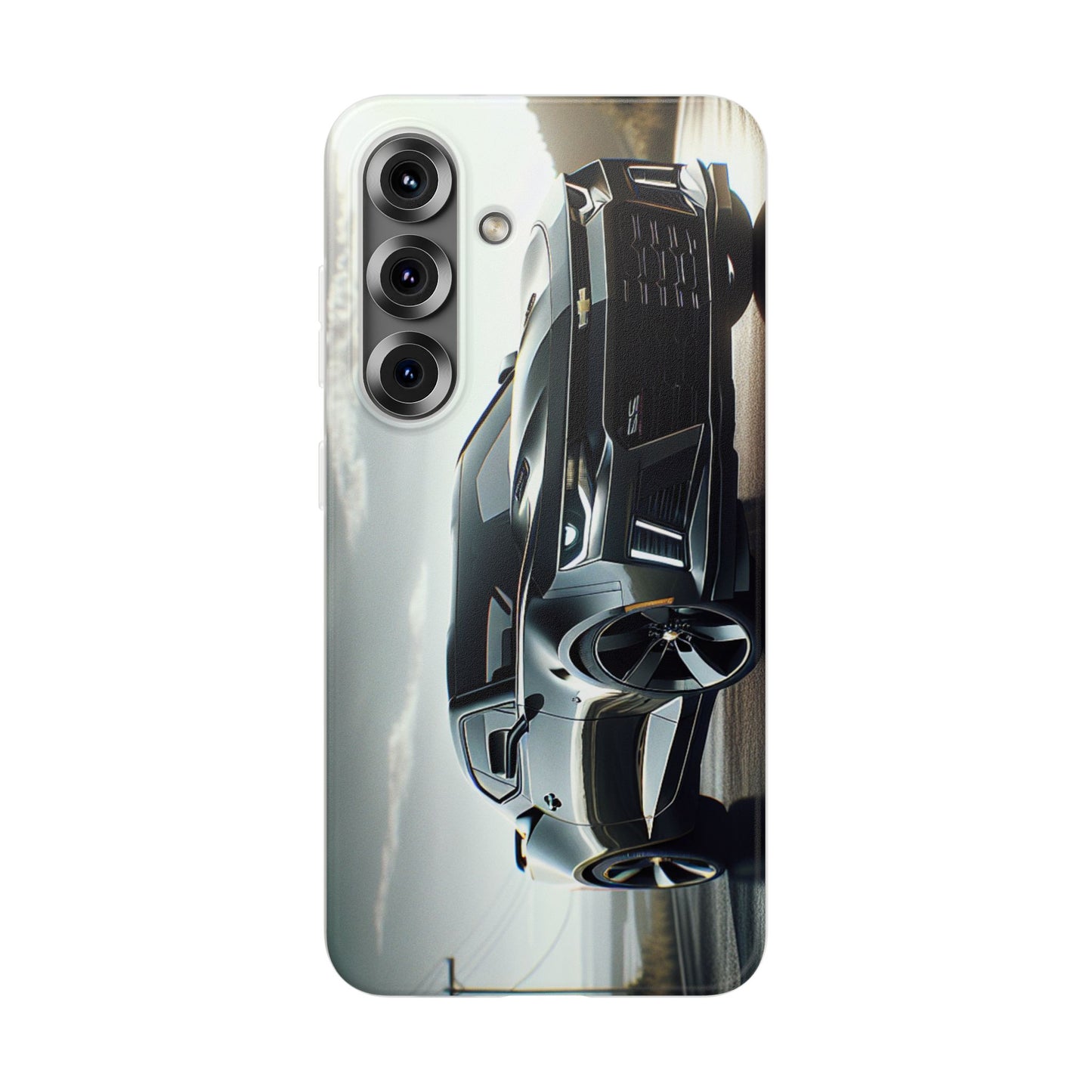Flexi Phone Case for iPhone & Samsung – 2022 Chevy Camaro SS Car Design Protective Cover