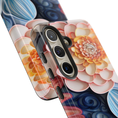 Succulent Phone Case, Echeveria Plant Design - Tough Case, Protective Cover, Cactus Lover Gift, Botanical Phone Accessory