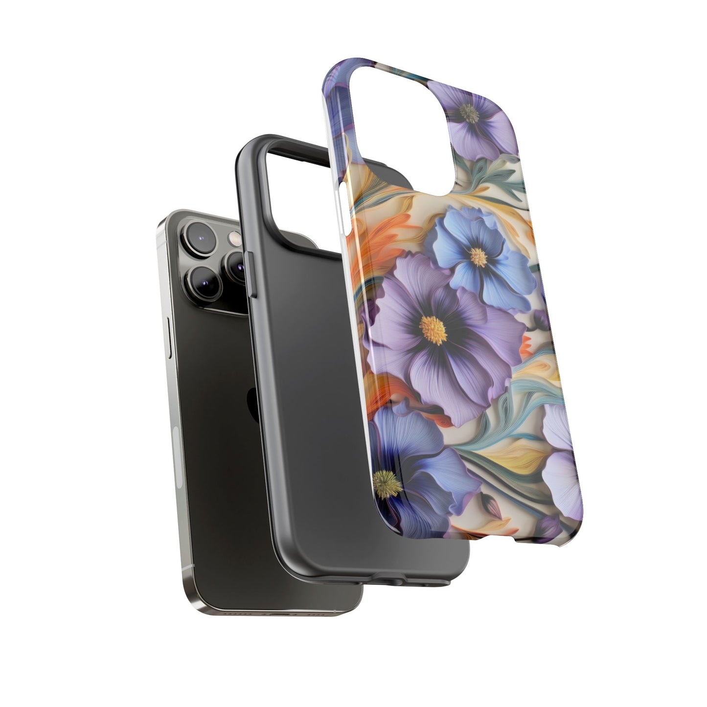 Tough Cases, Cosmos Flower Phone Cover, Floral Phone Case, Protective Phone Shell, Botanical Phone Skin, Flower Pattern