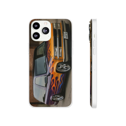 Phone Cases - 1996 Chevy Tahoe with Flames Design