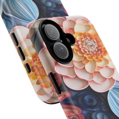 Succulent Phone Case, Echeveria Plant Design - Tough Case, Protective Cover, Cactus Lover Gift, Botanical Phone Accessory