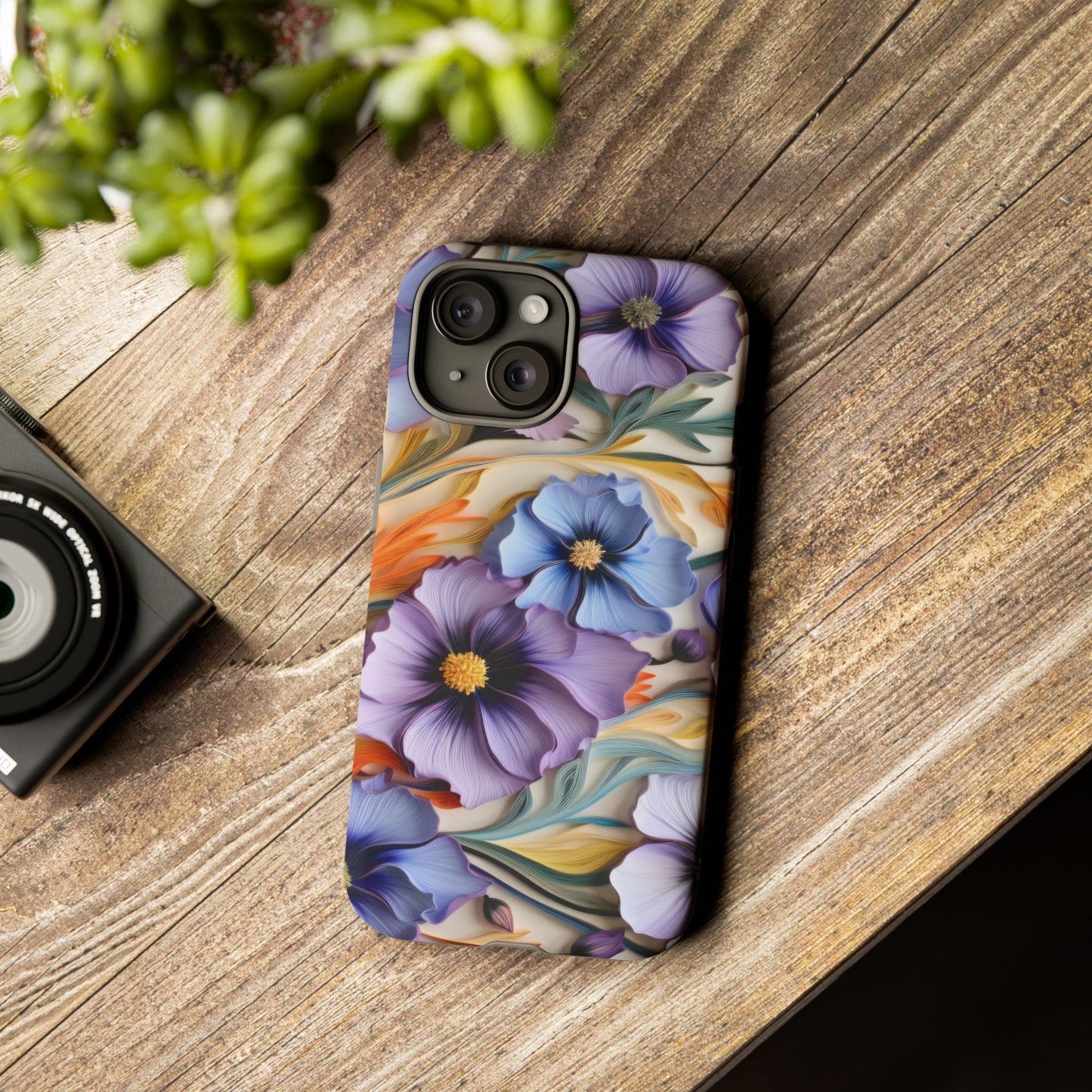Tough Cases, Cosmos Flower Phone Cover, Floral Phone Case, Protective Phone Shell, Botanical Phone Skin, Flower Pattern