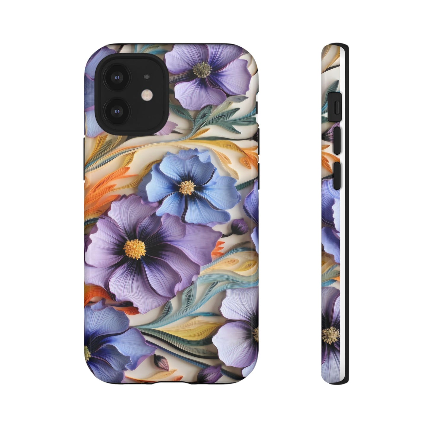 Tough Cases, Cosmos Flower Phone Cover, Floral Phone Case, Protective Phone Shell, Botanical Phone Skin, Flower Pattern