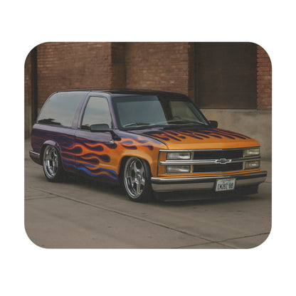 Lowered 1994 Chevy Tahoe Mouse Pad with Flames – Custom Truck Design Desk Accessory