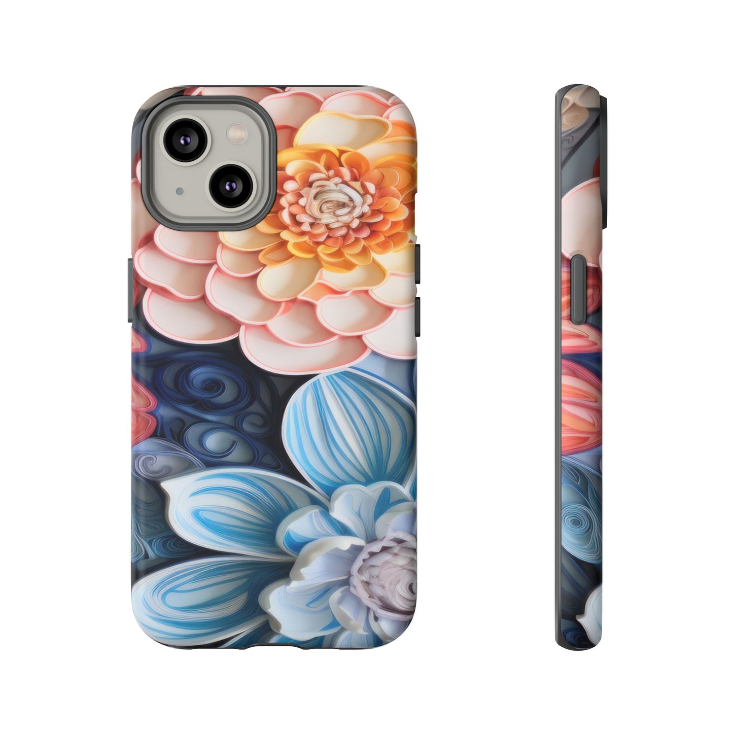 Succulent Phone Case, Echeveria Plant Design - Tough Case, Protective Cover, Cactus Lover Gift, Botanical Phone Accessory