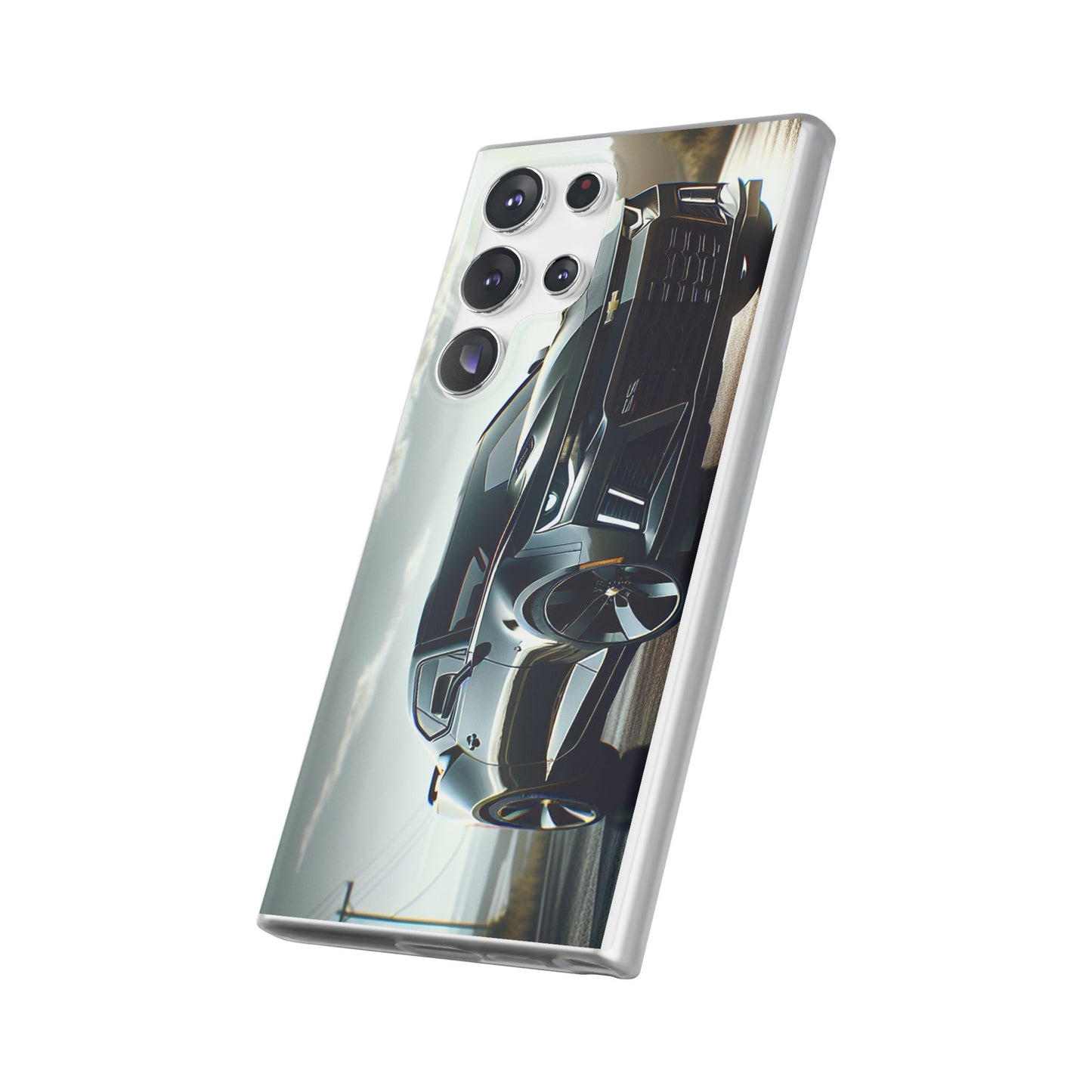 Flexi Phone Case for iPhone & Samsung – 2022 Chevy Camaro SS Car Design Protective Cover