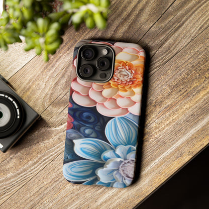 Succulent Phone Case, Echeveria Plant Design - Tough Case, Protective Cover, Cactus Lover Gift, Botanical Phone Accessory