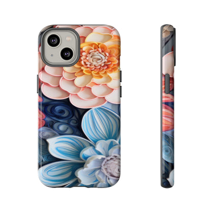 Succulent Phone Case, Echeveria Plant Design - Tough Case, Protective Cover, Cactus Lover Gift, Botanical Phone Accessory