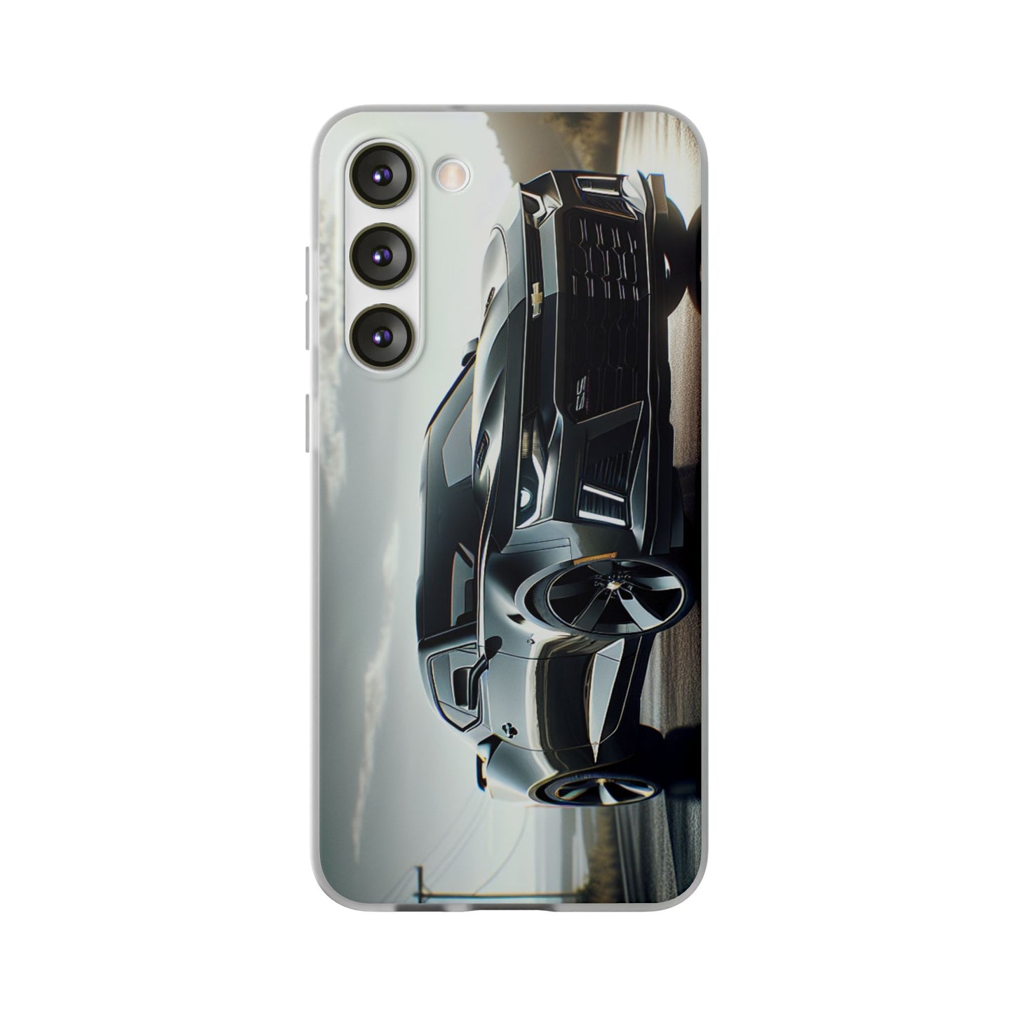 Flexi Phone Case for iPhone & Samsung – 2022 Chevy Camaro SS Car Design Protective Cover