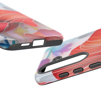Purple Lily Tough Phone Case – Durable Floral Protective Cover for iPhone & Android