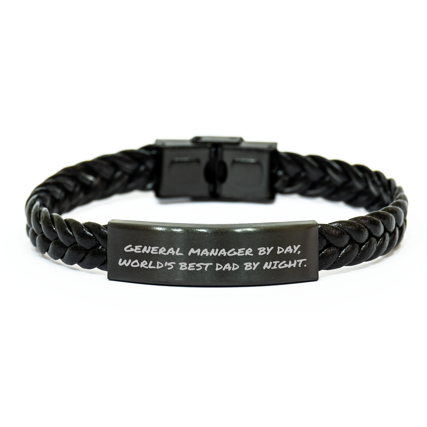 General Manager Gifts, Funny Quote Interlaced Leather Bracelet, Gifts from Men to General Manager, Unique Mother's Day Unique Gifts for Her - Image 1
