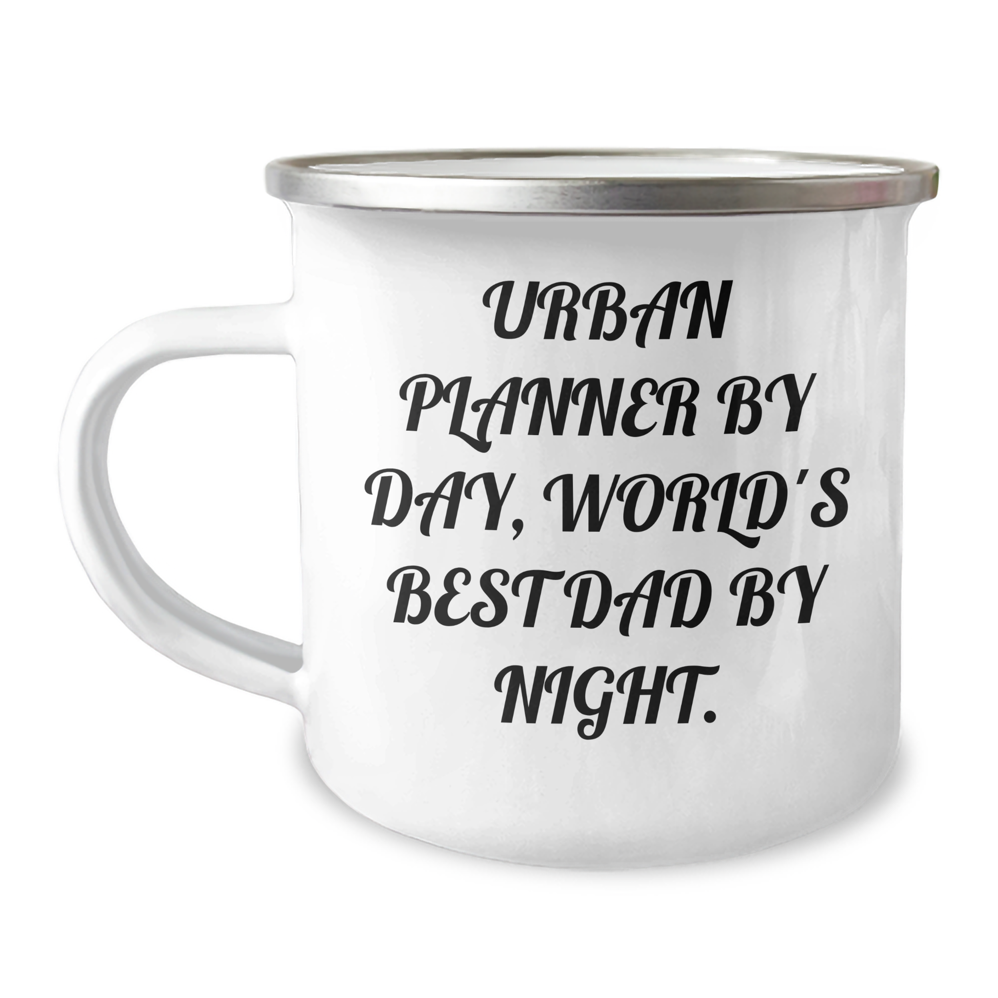 Urban Planner Gifts, Funny Camping Mug, 'Urban Planner By Day, World's Best Dad By Night.' - Gifts from Family to Urban Planner Dad for Father's Day - Victory Thru Vision 