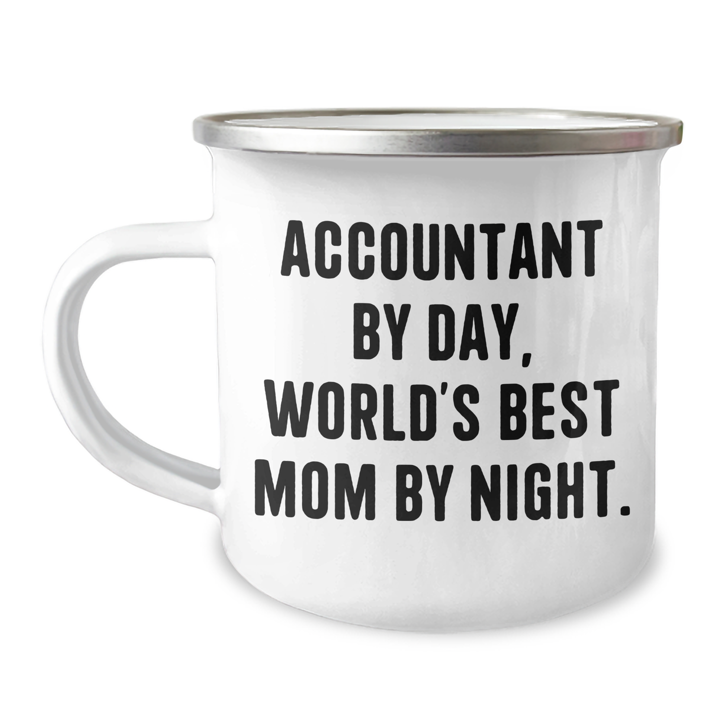 Accountant's Humor Camping Mug, Funny Gifts from Mom to Dad for Father's Day, Unique Present for World's Best Accountant - Victory Thru Vision 