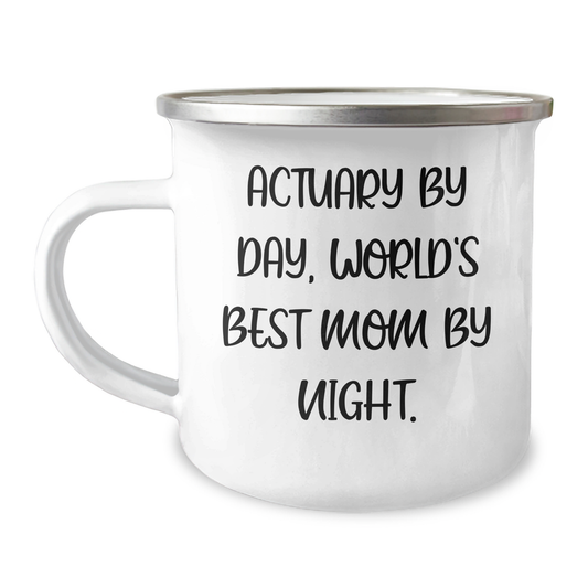 Actuary Gifts, Funny Quote Mug, Camping Mug for Actuary Men, Gifts from Family, Ideal Gift for Actuary Dad on Father's Day - 12 oz Stainless Steel - Victory Thru Vision 