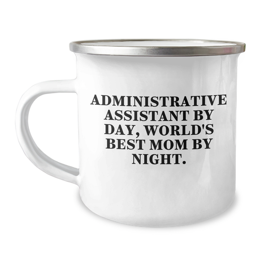 Administrative Assistant Gifts - Funny Camping Mug for Dad's Unique Father's Day Unique Gifts from Mom, Hand-Washed and Fade-Resistant - Victory Thru Vision 