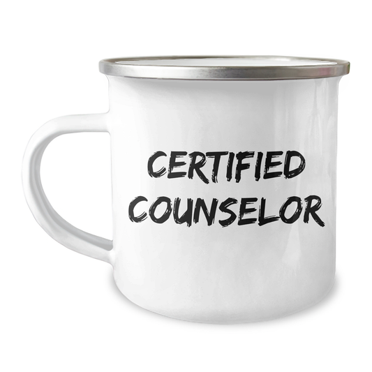 Gifts from Men for Women Counselors, Funny Quote, Camping Mug, Mother's Day Unique Gifts - Victory Thru Vision 